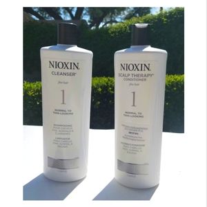 NWT Nioxin System 1 Shampoo Conditioner Twin Pack